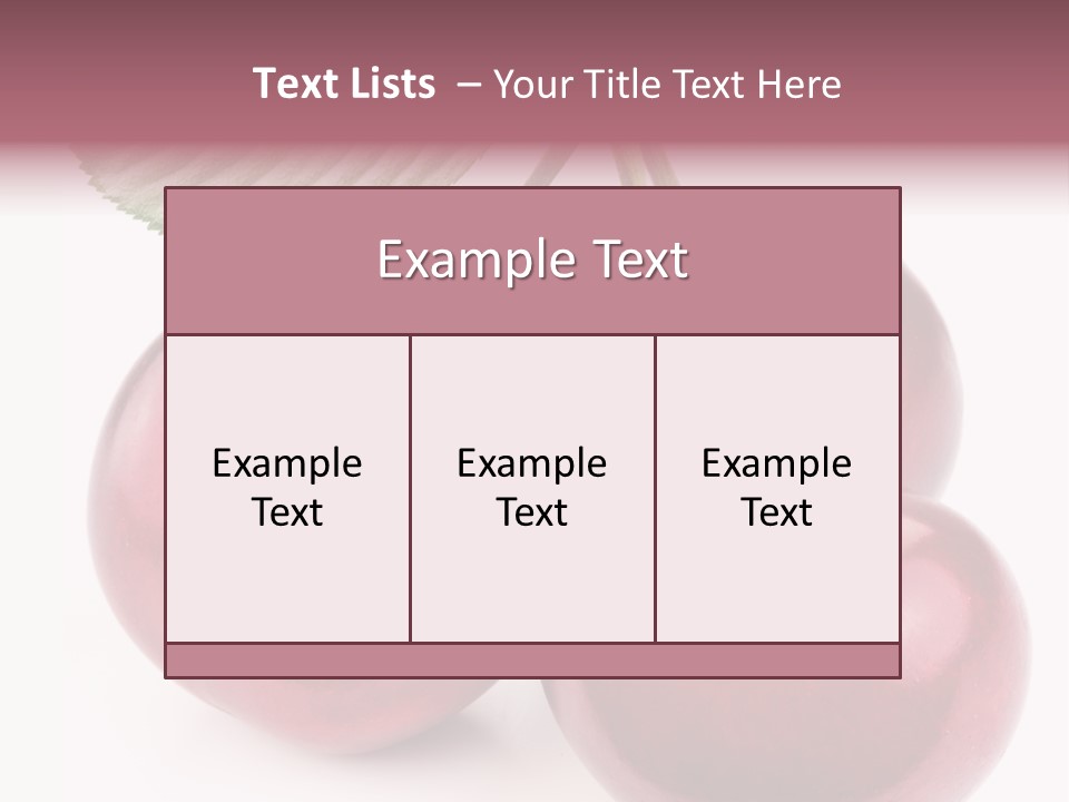 Nature Berry Sweet PowerPoint Template