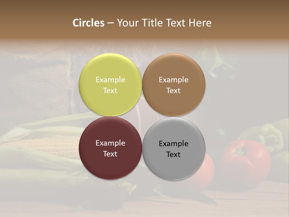 Cucumber Grain Apricots PowerPoint Template