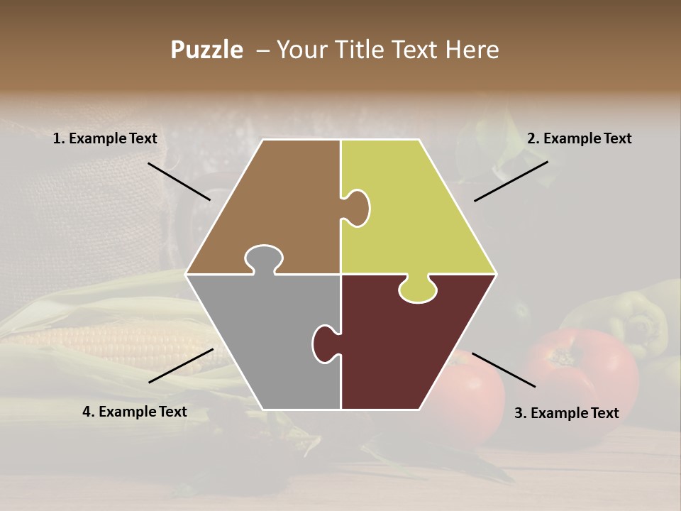 Cucumber Grain Apricots PowerPoint Template