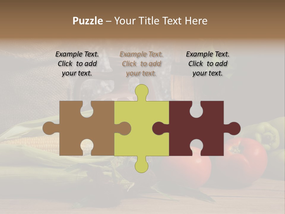 Cucumber Grain Apricots PowerPoint Template