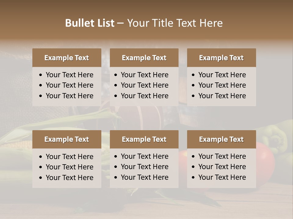 Cucumber Grain Apricots PowerPoint Template