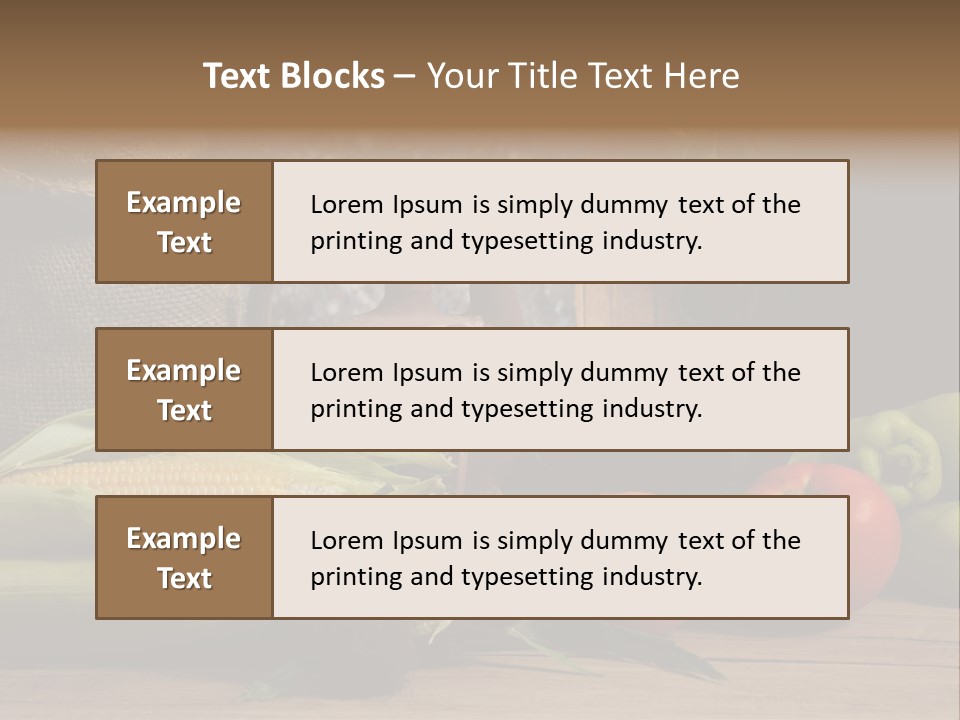 Cucumber Grain Apricots PowerPoint Template