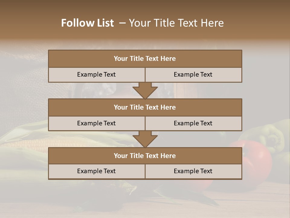 Cucumber Grain Apricots PowerPoint Template