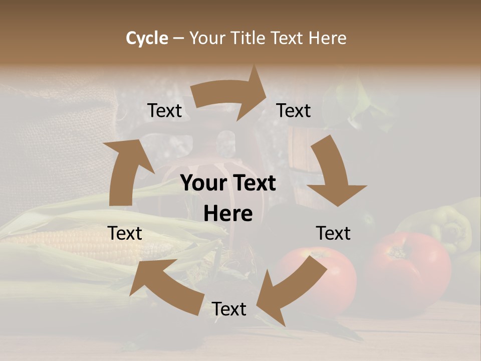 Cucumber Grain Apricots PowerPoint Template