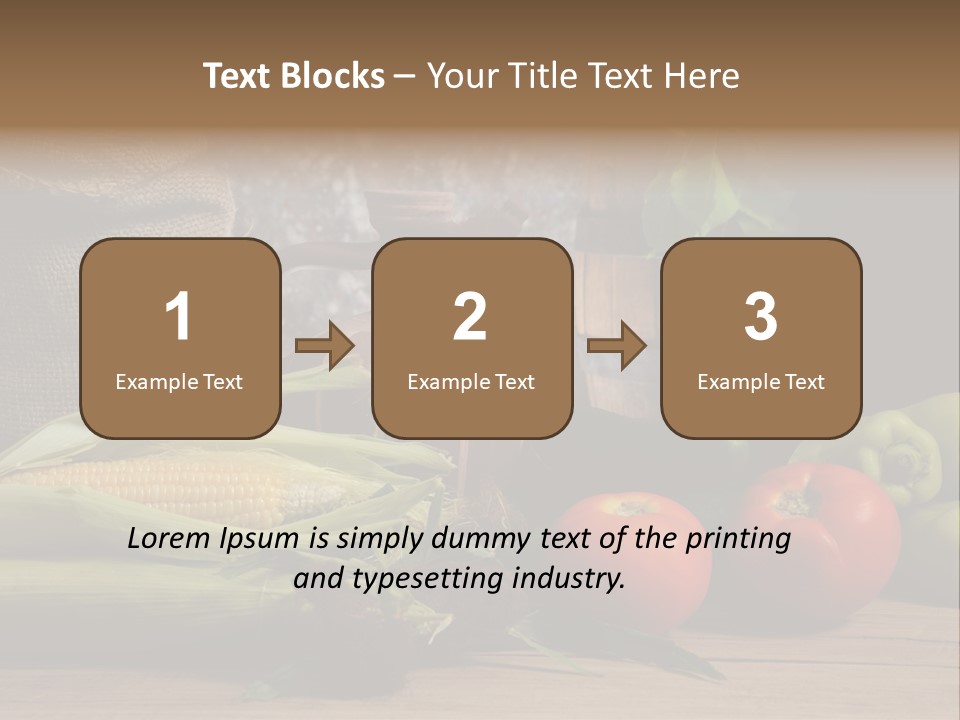 Cucumber Grain Apricots PowerPoint Template