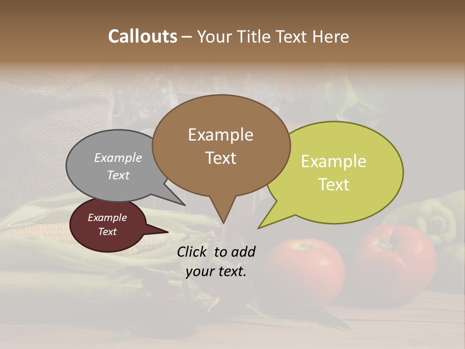 Cucumber Grain Apricots PowerPoint Template