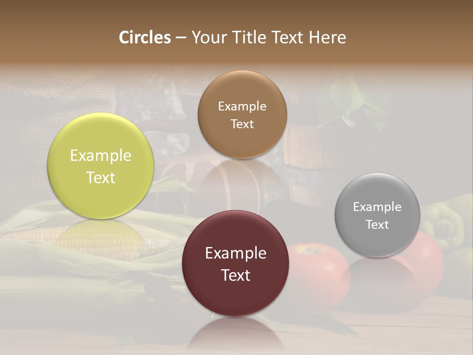 Cucumber Grain Apricots PowerPoint Template