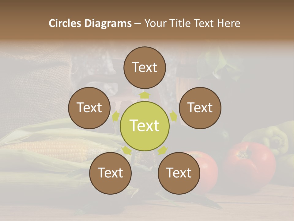 Cucumber Grain Apricots PowerPoint Template