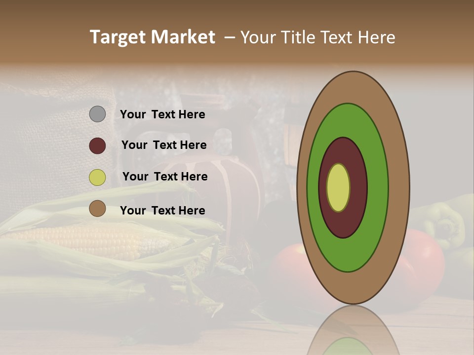 Cucumber Grain Apricots PowerPoint Template