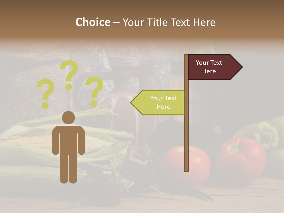 Cucumber Grain Apricots PowerPoint Template