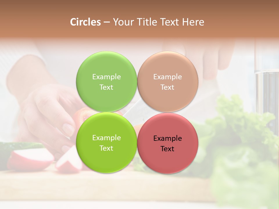 Red Woman Lifestyles PowerPoint Template