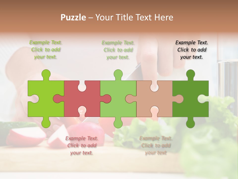 Red Woman Lifestyles PowerPoint Template