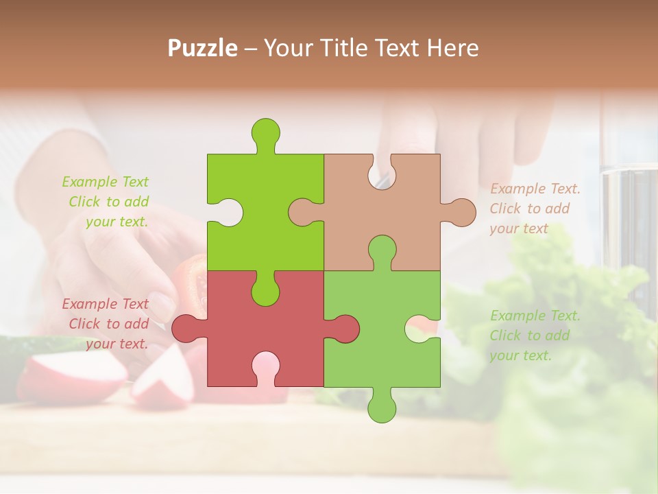 Red Woman Lifestyles PowerPoint Template