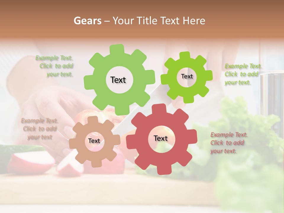 Red Woman Lifestyles PowerPoint Template