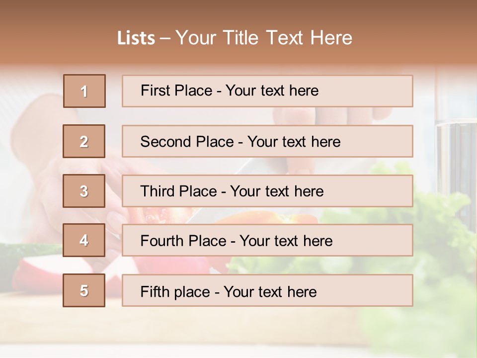 Red Woman Lifestyles PowerPoint Template