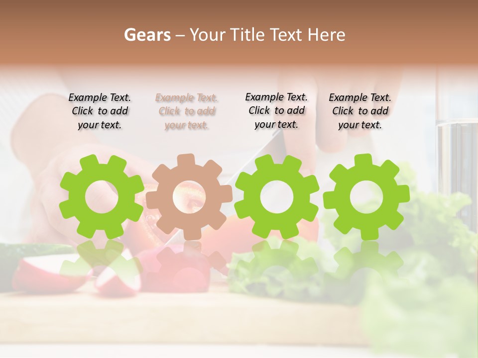 Red Woman Lifestyles PowerPoint Template