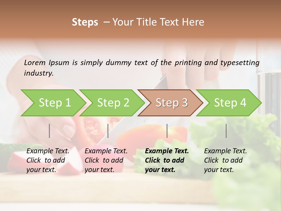 Red Woman Lifestyles PowerPoint Template