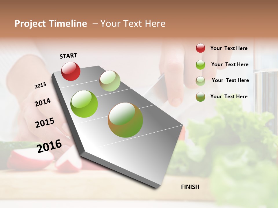 Red Woman Lifestyles PowerPoint Template