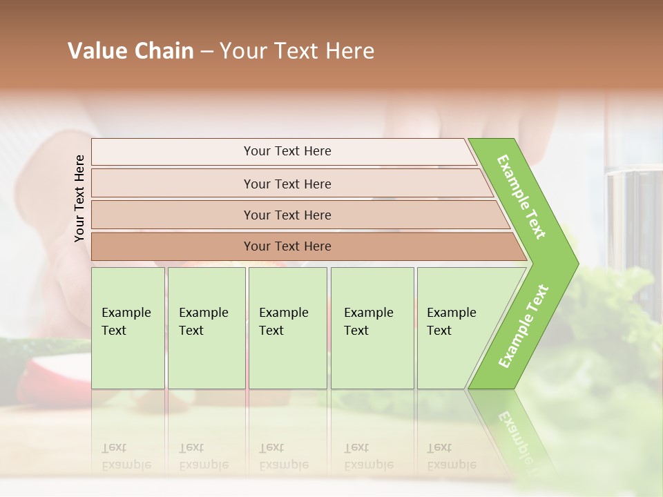 Red Woman Lifestyles PowerPoint Template