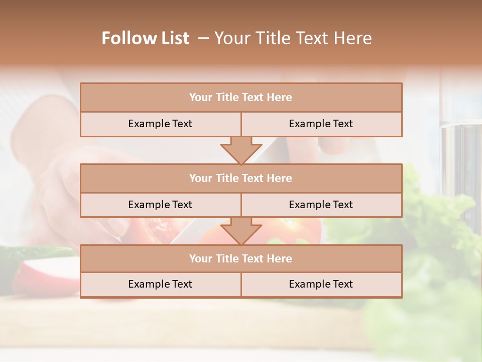 Red Woman Lifestyles PowerPoint Template