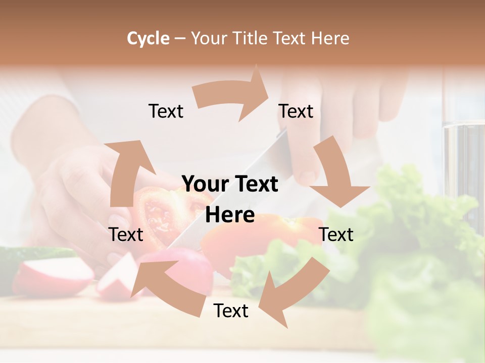 Red Woman Lifestyles PowerPoint Template