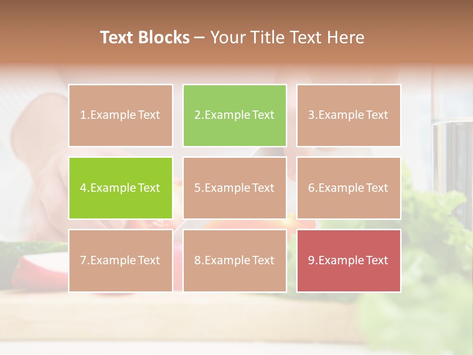 Red Woman Lifestyles PowerPoint Template