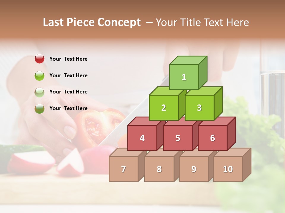 Red Woman Lifestyles PowerPoint Template