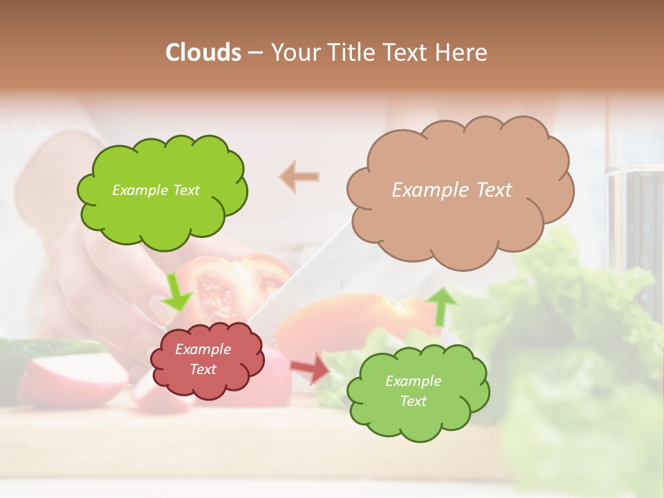 Red Woman Lifestyles PowerPoint Template