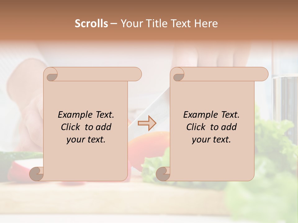 Red Woman Lifestyles PowerPoint Template