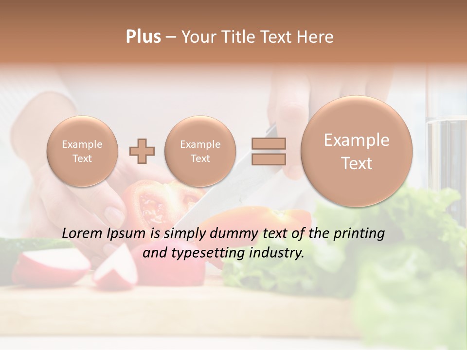 Red Woman Lifestyles PowerPoint Template