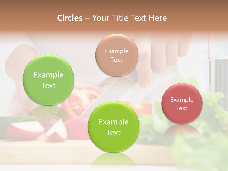 Red Woman Lifestyles PowerPoint Template