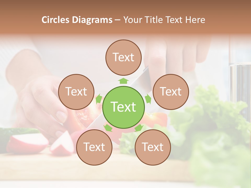 Red Woman Lifestyles PowerPoint Template