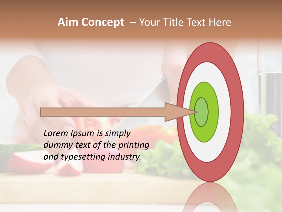 Red Woman Lifestyles PowerPoint Template