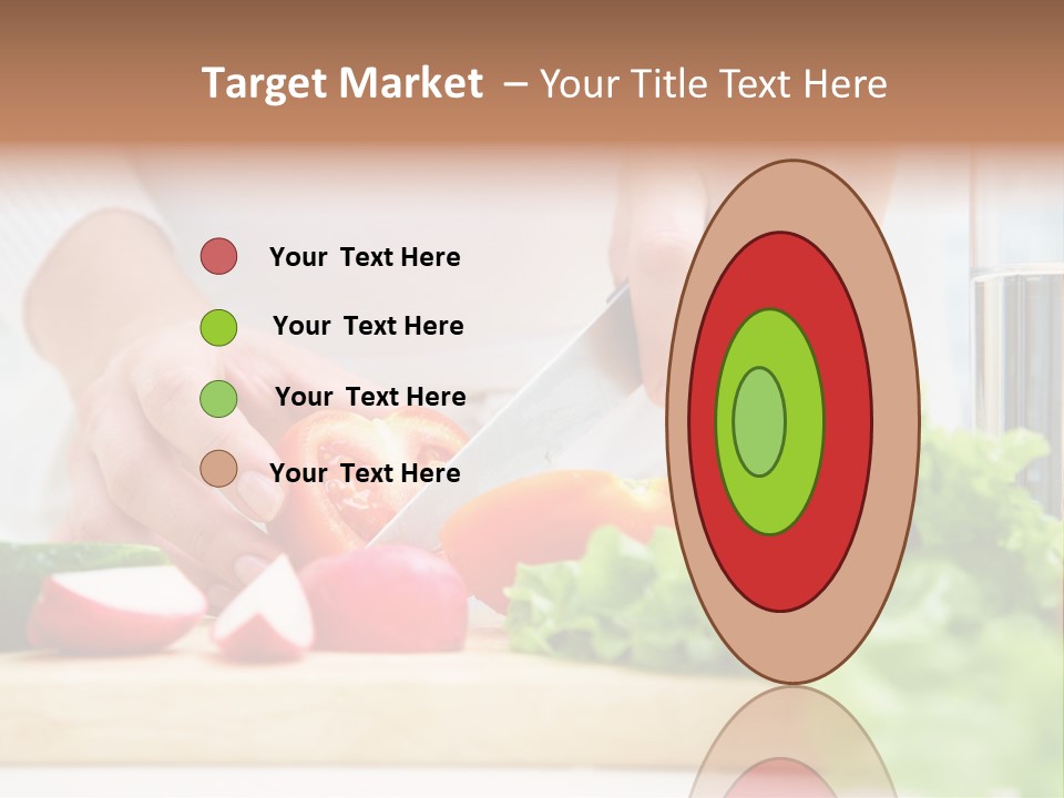 Red Woman Lifestyles PowerPoint Template