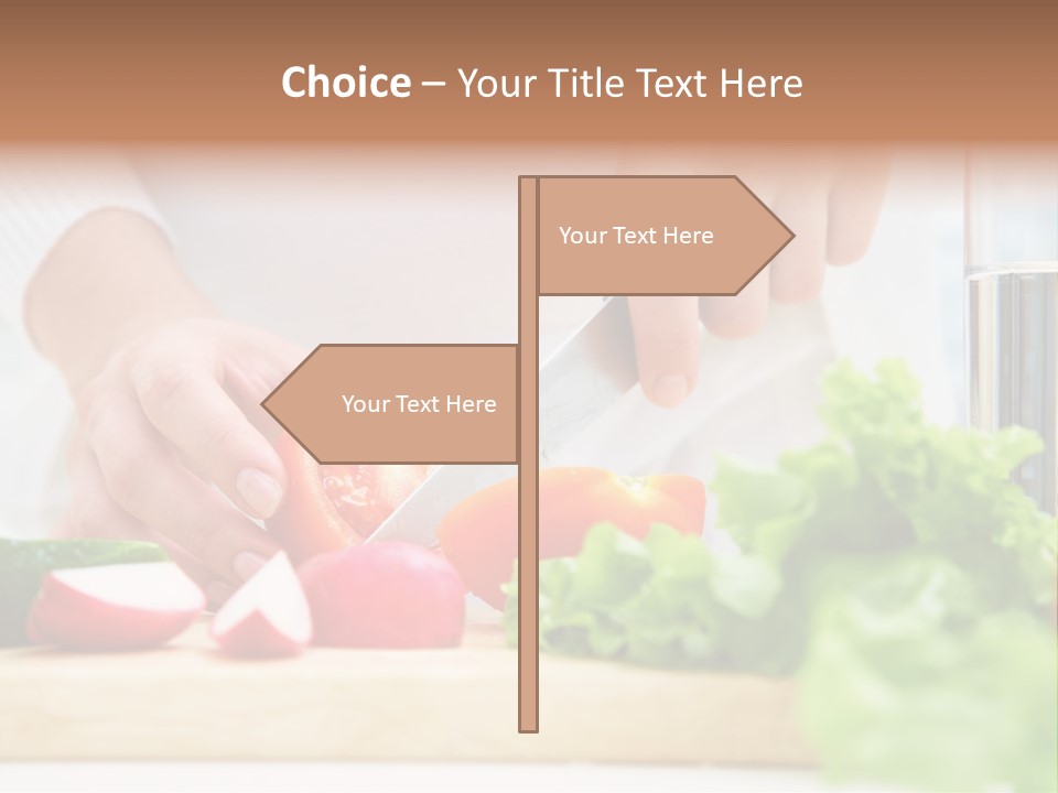 Red Woman Lifestyles PowerPoint Template