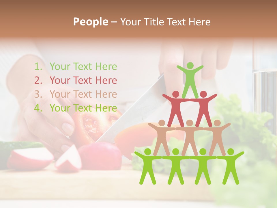 Red Woman Lifestyles PowerPoint Template