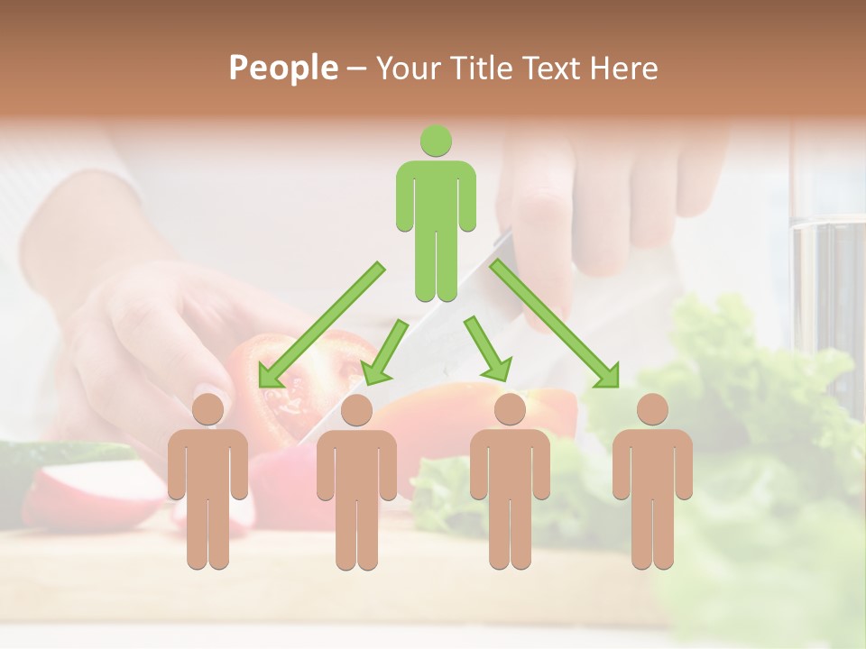 Red Woman Lifestyles PowerPoint Template