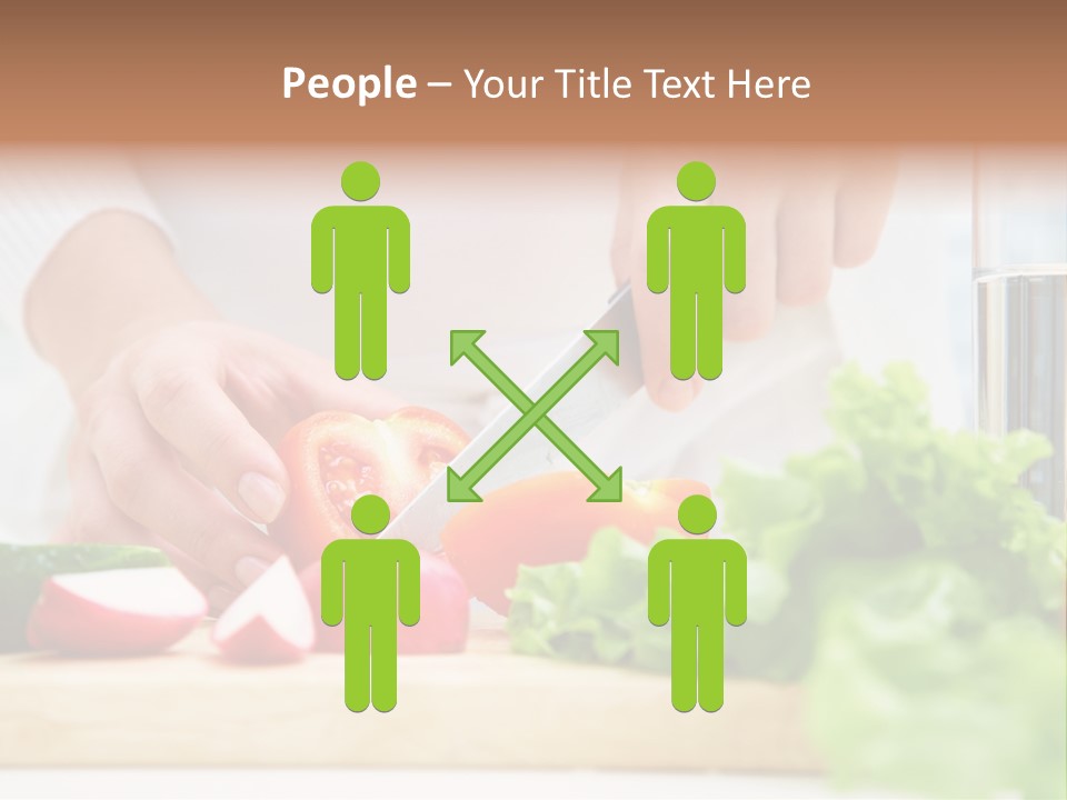 Red Woman Lifestyles PowerPoint Template