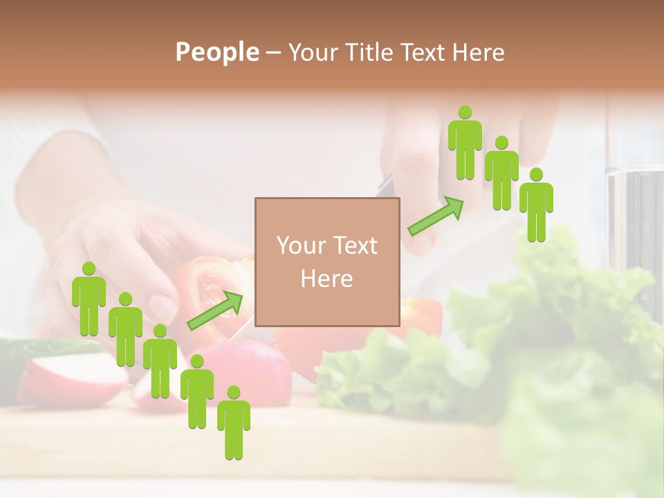 Red Woman Lifestyles PowerPoint Template