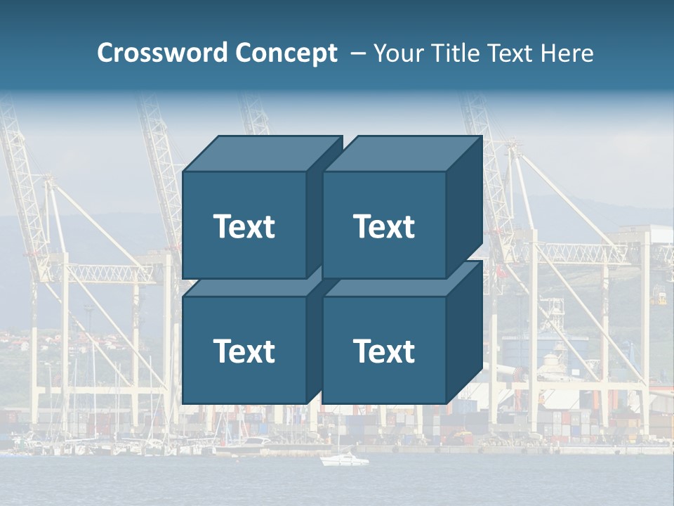 Dock Crane Port PowerPoint Template