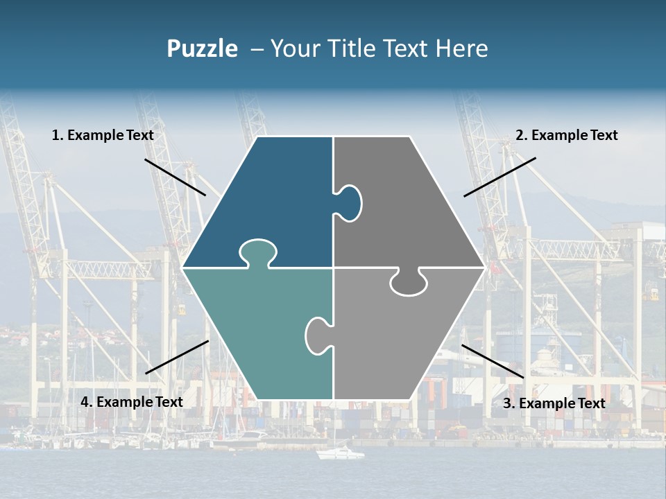 Dock Crane Port PowerPoint Template