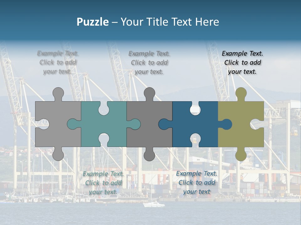 Dock Crane Port PowerPoint Template