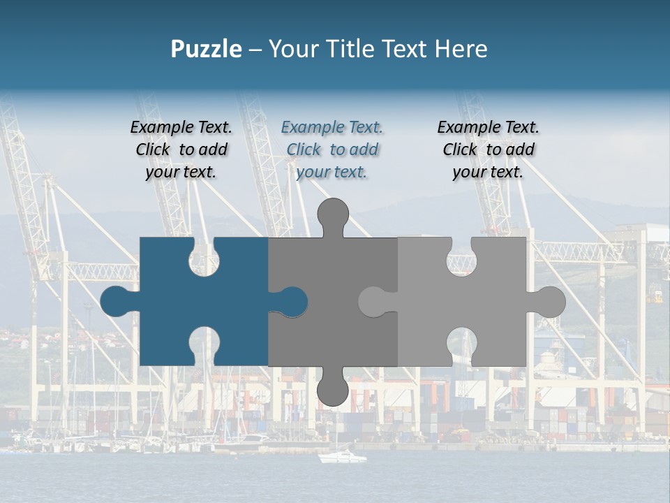 Dock Crane Port PowerPoint Template