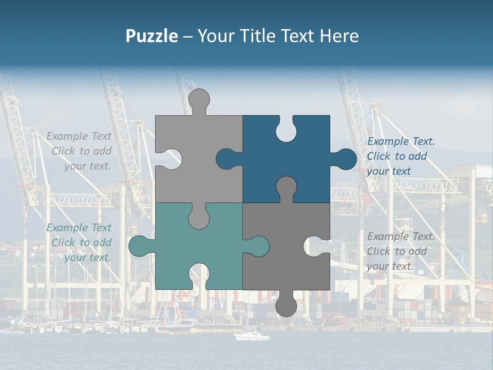 Dock Crane Port PowerPoint Template