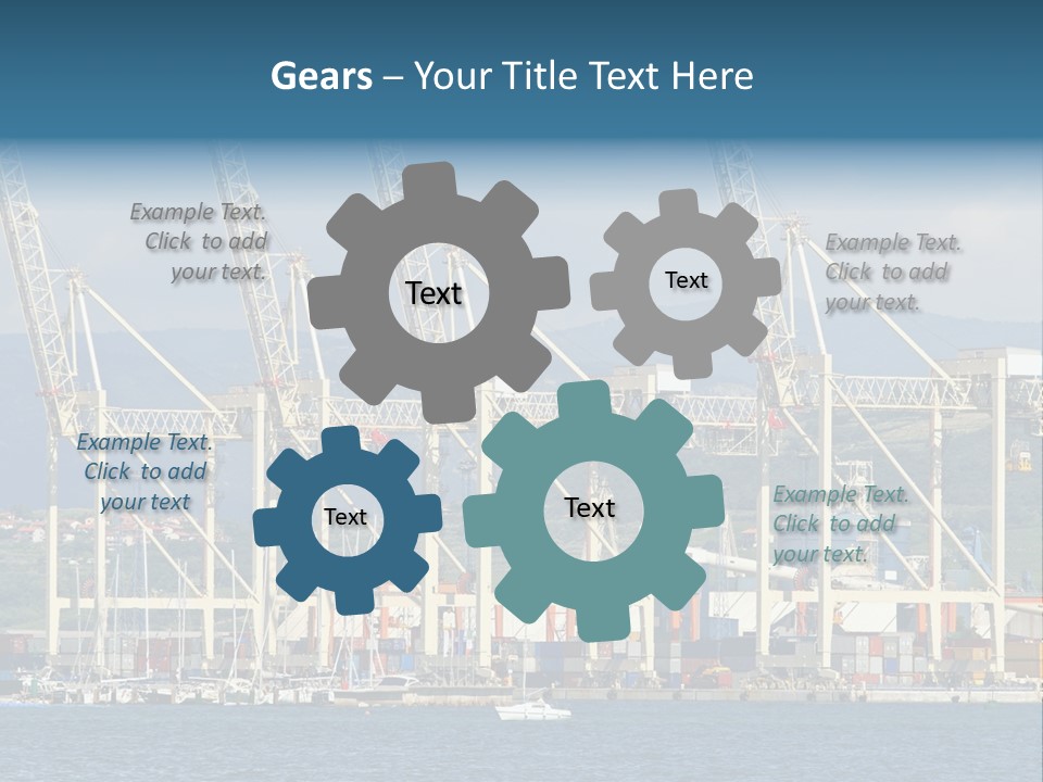 Dock Crane Port PowerPoint Template