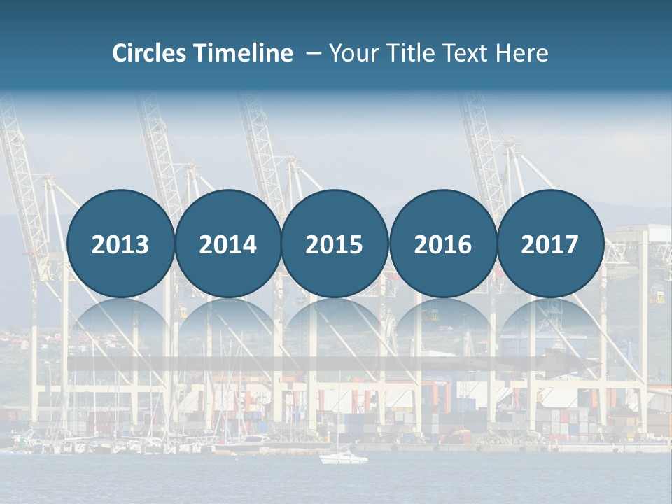 Dock Crane Port PowerPoint Template