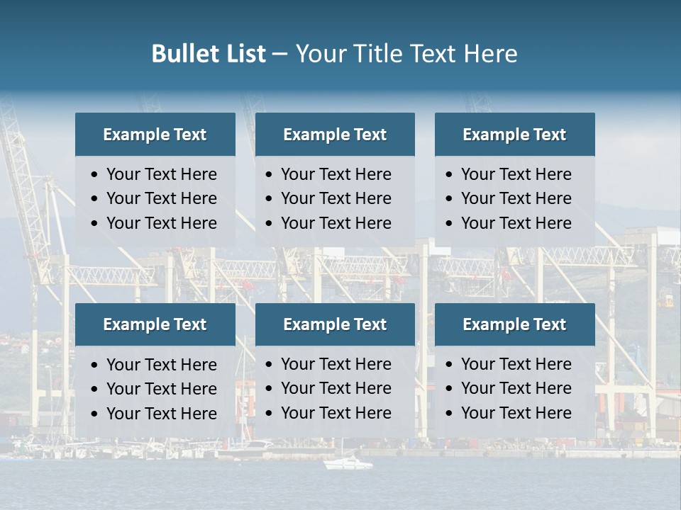 Dock Crane Port PowerPoint Template