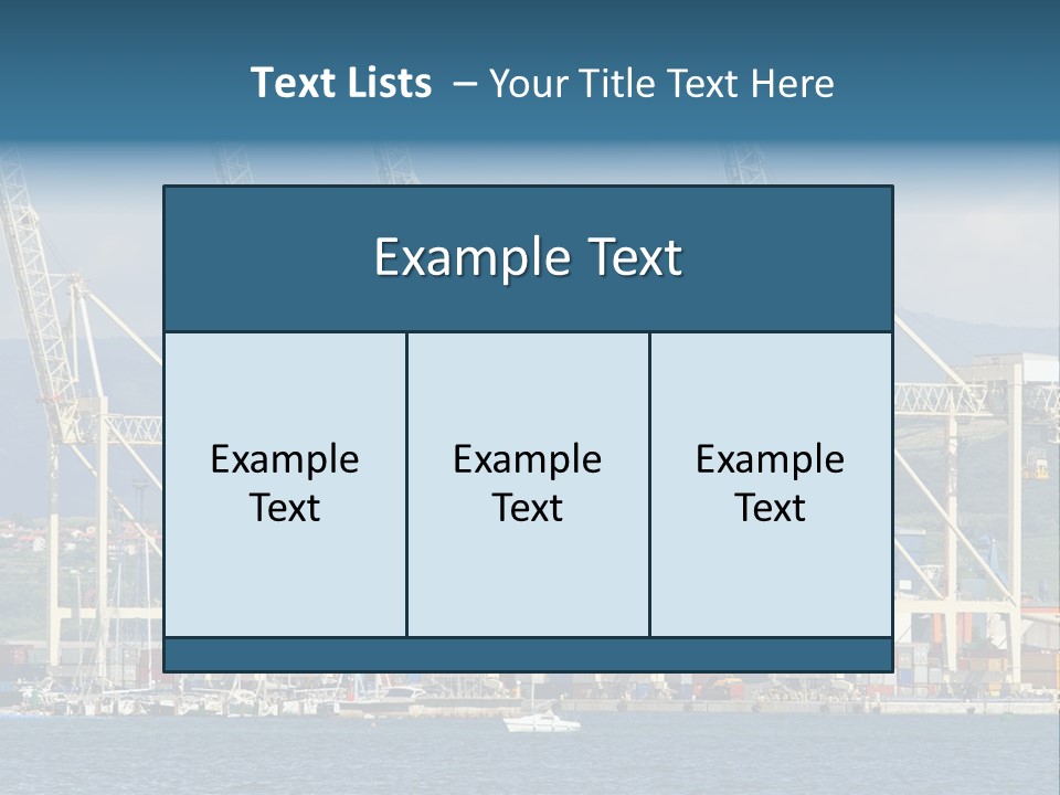 Dock Crane Port PowerPoint Template