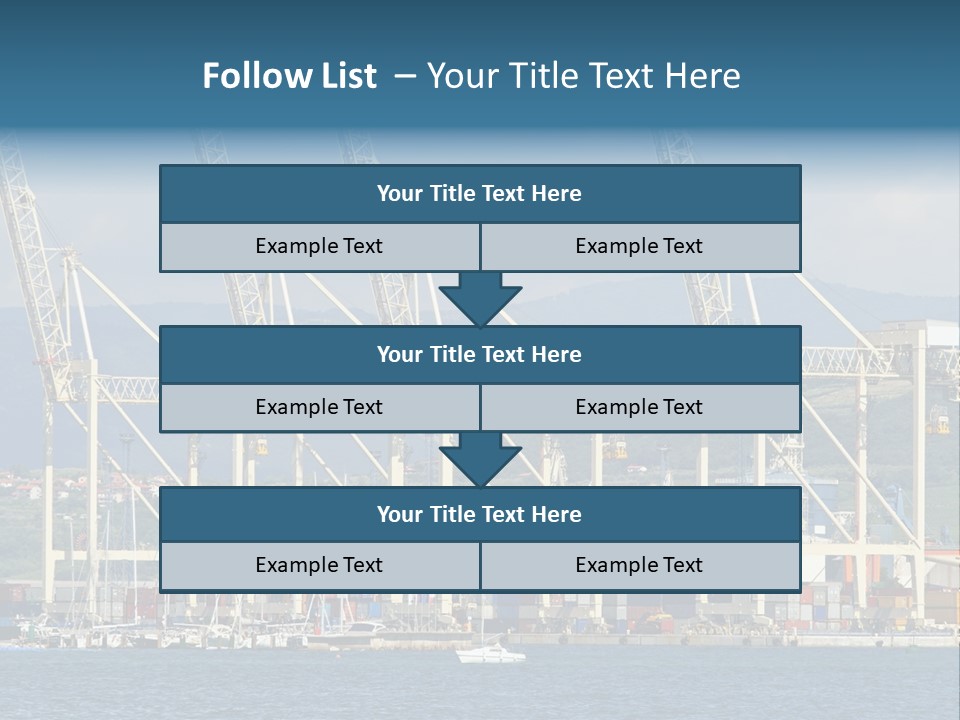 Dock Crane Port PowerPoint Template