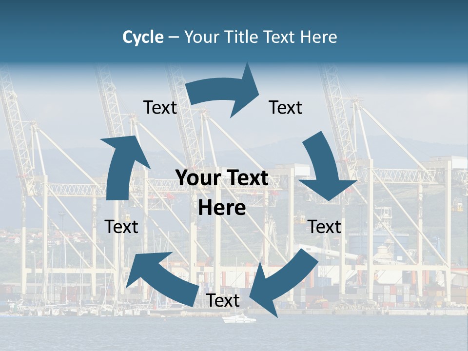 Dock Crane Port PowerPoint Template